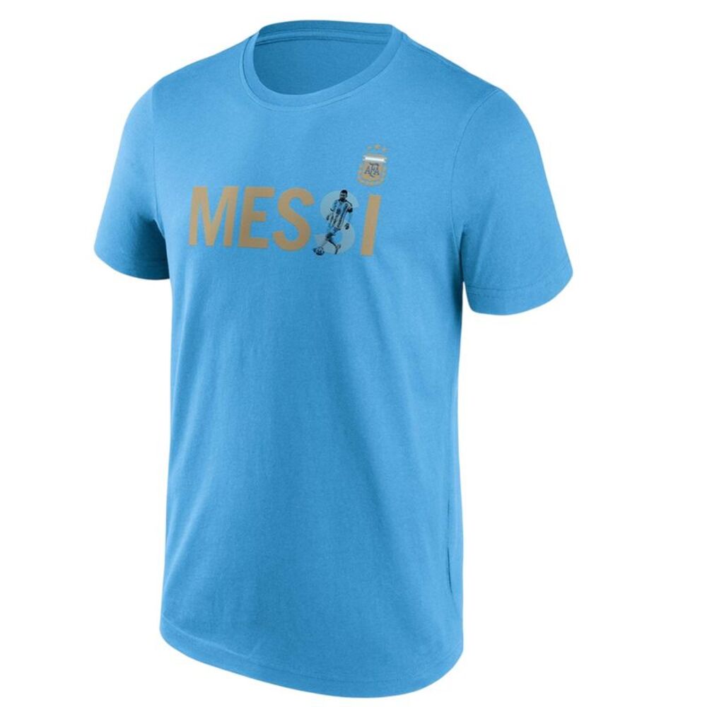 Argentina Mens Lionel Messi T-Shirt / Blue